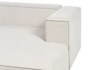 Ecksofa 2-Sitzer VERNON Stoff Hellbeige linksseitig_887721