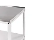 Outdoor-Küche 4er Set mit Spüle VILAMA Weiß Metall_974114