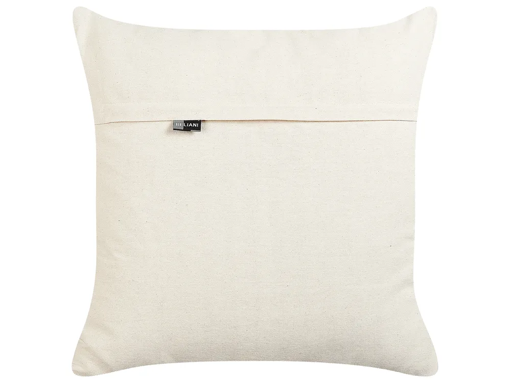 Throw Cushion KHORA 50 x 50 cm Cotton Black Geometric Pattern_829424