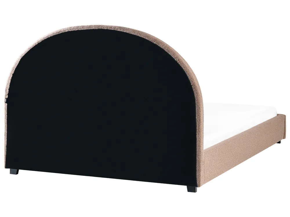 Wasserbett Bouclé VAUCLUSE 140 x 200 cm Taupe_977363