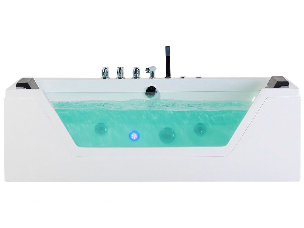 Corner Hot Tub with LED SAMANA 1620 x 760 mm White