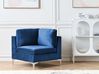 Eckmodul EVJA Samtstoff Marineblau