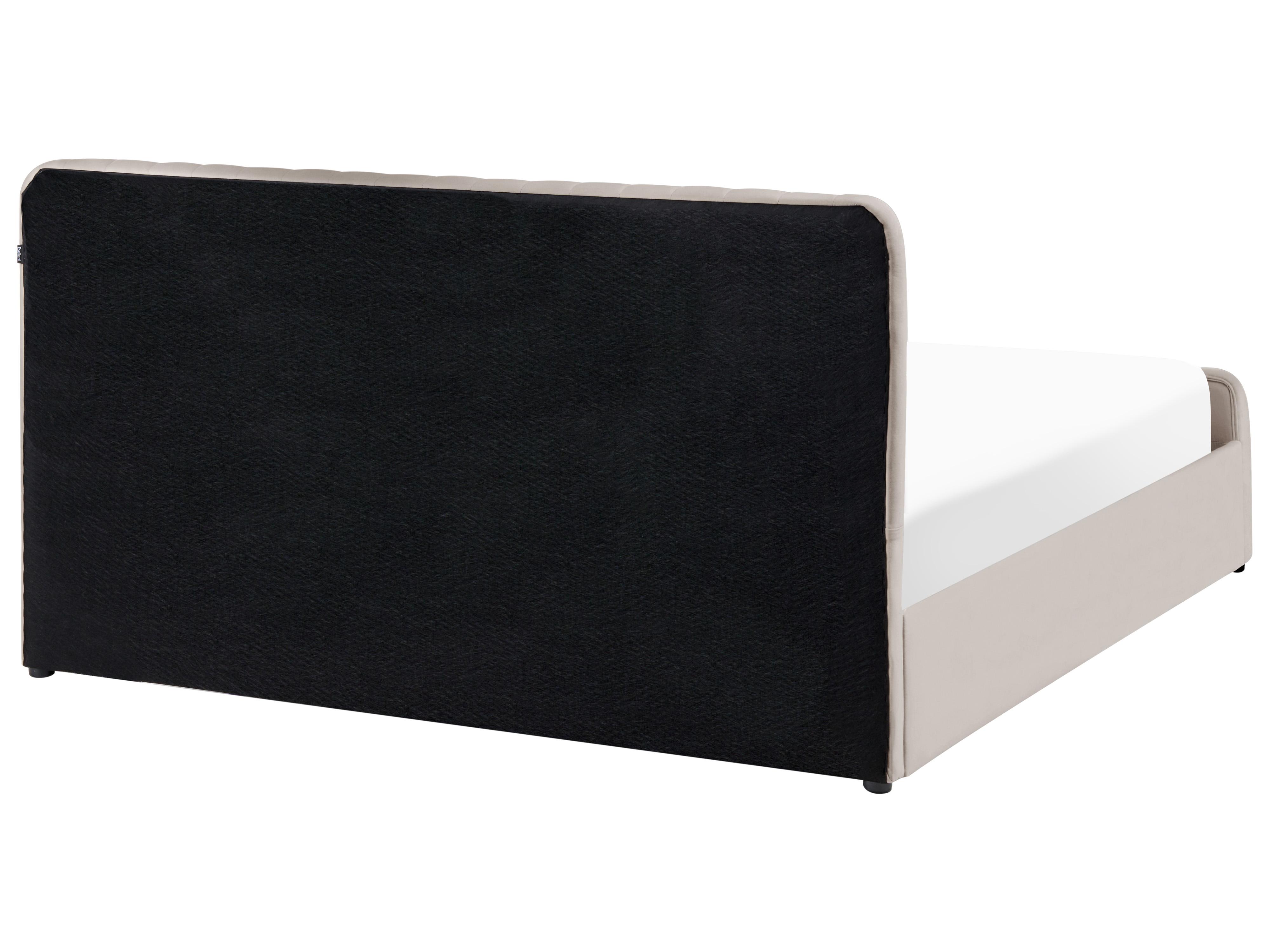 Ottoman Bed LUNAN Taupe 160 x 200 cm (EU King Size)_1051537