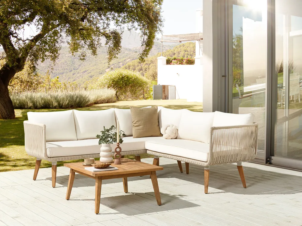 Outdoor Kissenbezug Set ALCAMO Hellbeige