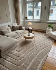 Teppich SAZOO Beige 300 x 400 cm_978589