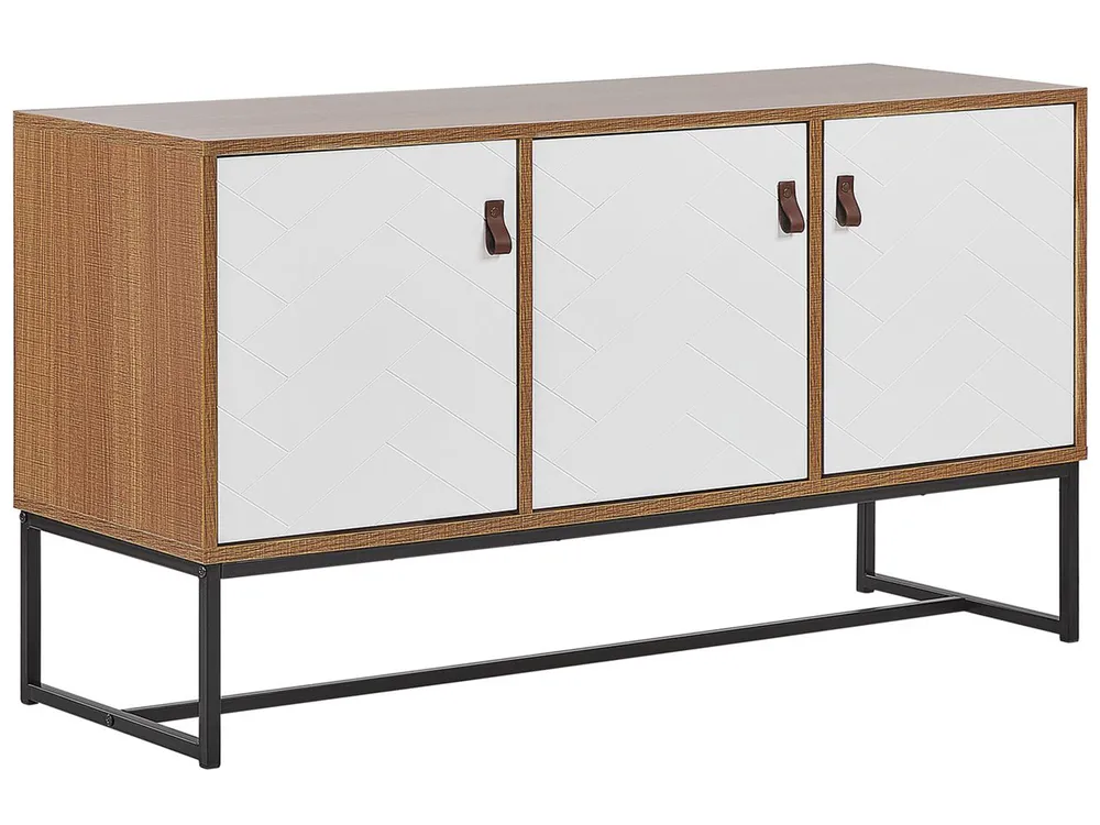 Schrank NUEVA Hellbraun / Weiß
