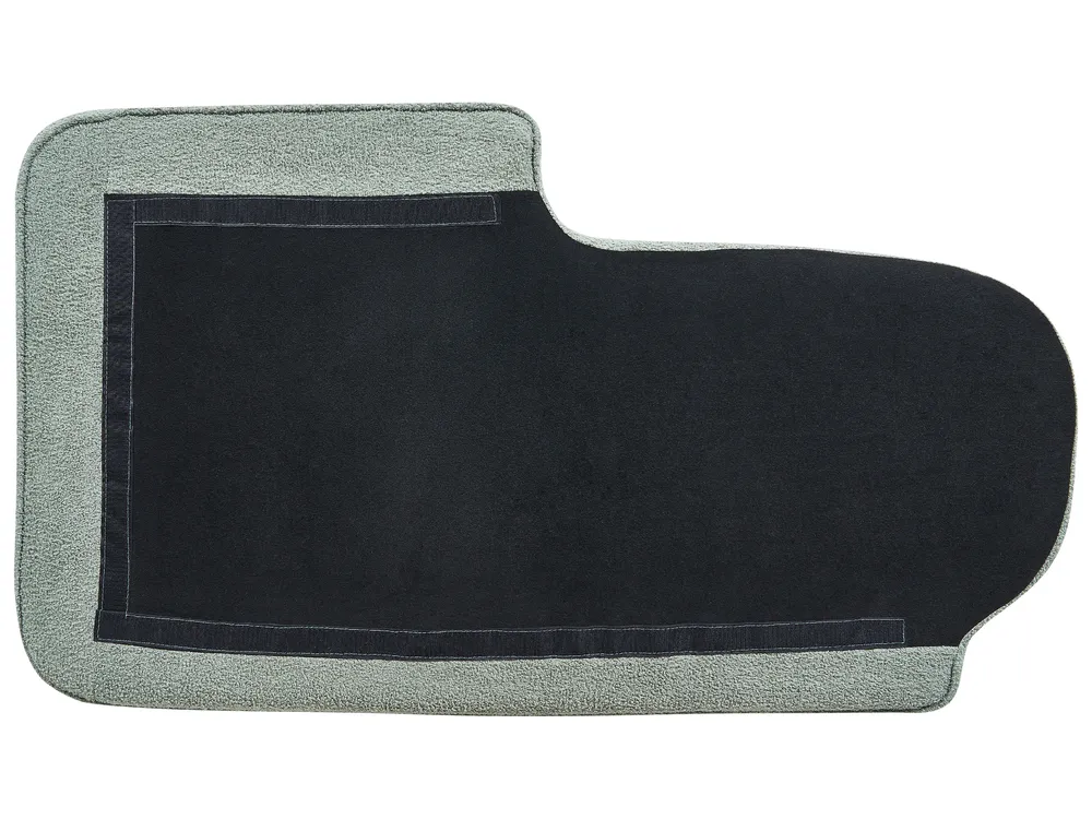 Linksseitige Chaiselongue ALLIER Bouclé Grün_879227
