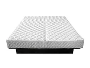 Wasserbett Stoff NANTES 180 x 200 cm Hellgrau_75736