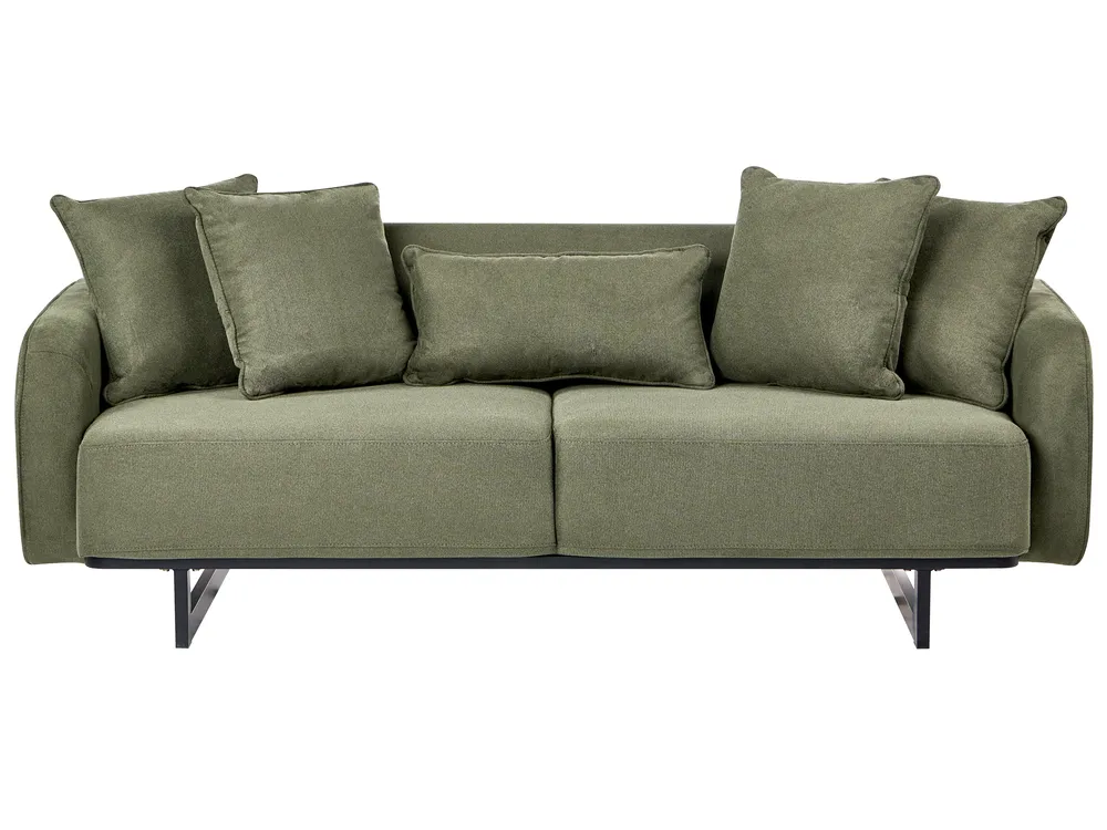 Sofa 3-Sitzer SVANEK Stoff Grün