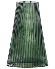 Blumenvase MARPISSA 26 cm Glas Dunkelgrün_842555