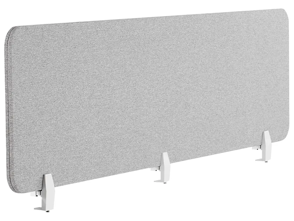 Schreibtischtrennwand WALLY 180 x 40 cm Hellgrau