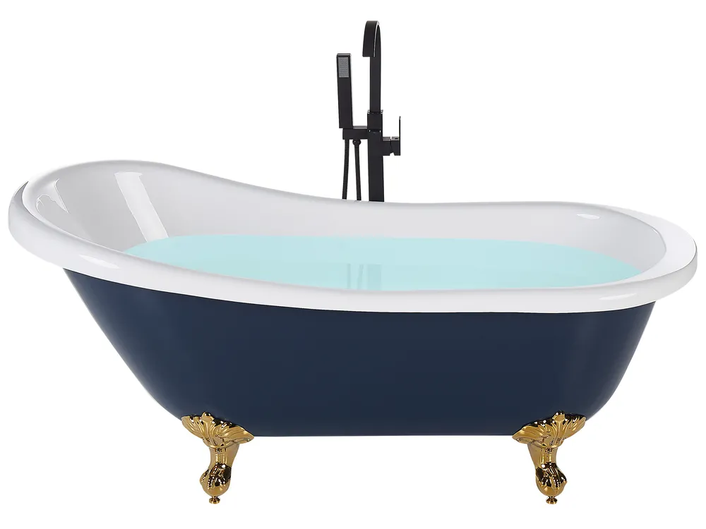 Freistehende Badewanne CAYMAN 170 x 76 cm Blau