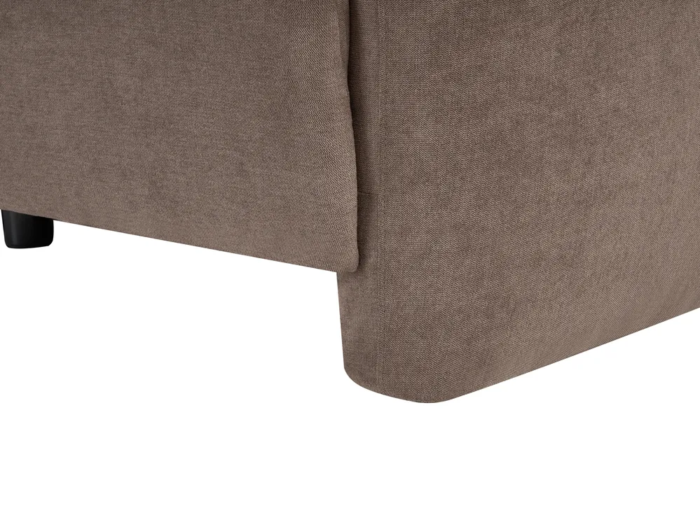 Sofa 3-Sitzer EKENES Stoff Braun_1074558
