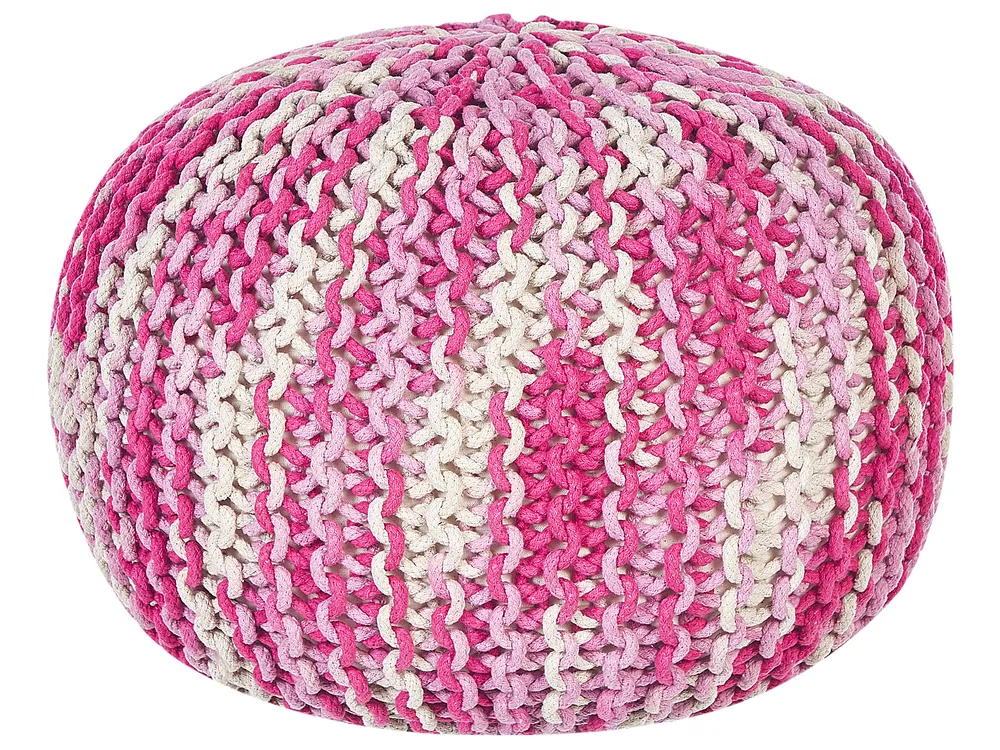 Pouf CONRAD Baumwolle Rosa