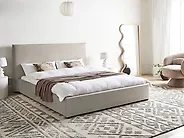 Bett mit Lattenrost Samtstoff LAVAUR 160 x 200 cm Taupe_1185553