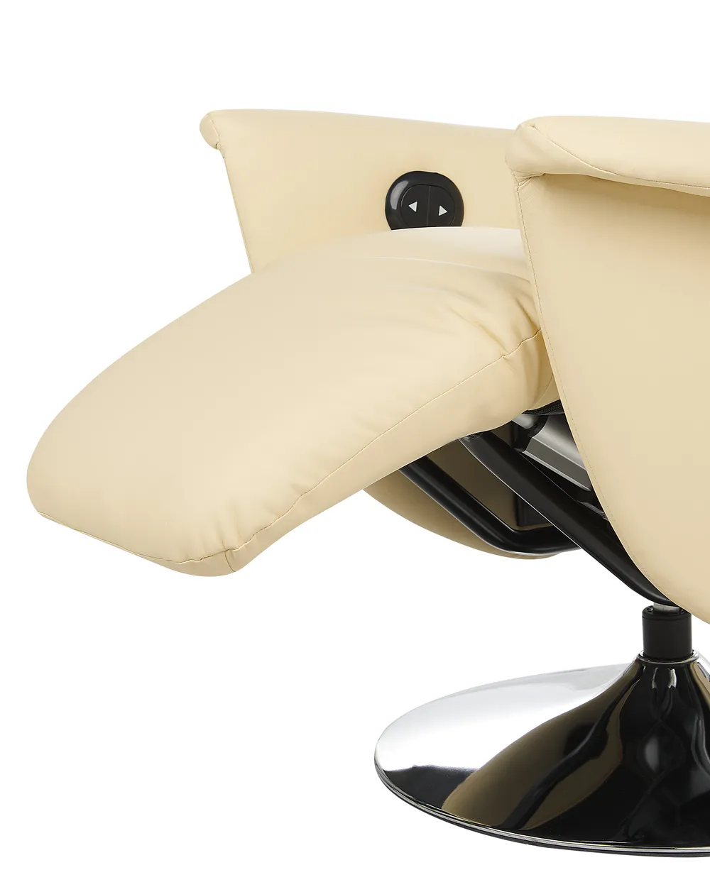 Recliner Chair PRIME with Footrest Faux Leather Light Beige_908088