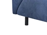 Ecksofa 4-Sitzer LUNNER Cord Dunkelblau linksseitig_961073