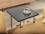 Sofa 3-Sitzer SOKNA mit Tischen Stoff Gelb_952860
