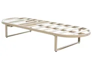 Sonnenliege mit Kissen RONCOLO Metall Beige_1117412