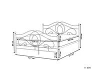 Bed Metal LYRA 120 x 200 cm (EU Small Double) Black_1026496