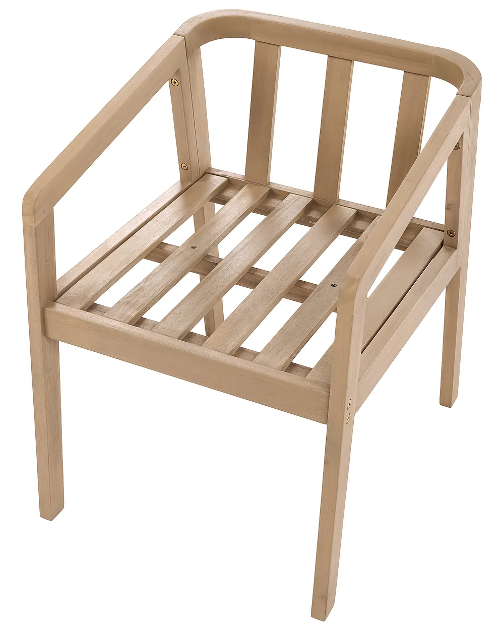 Set of 2 Garden Chairs with Cushions TOSCANELLA Certified Acacia Wood Light Brown_1161958