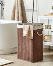 Wäschekorb KOMARI Bambus Dunkelbraun 72 L_849021