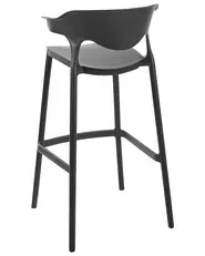 Garten-Barhocker 2er Set GUBBIO Schwarz_1000567
