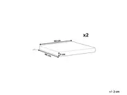Gartenstuhlkissen 2er Set SASSARI PREMIUM 46 x 46 cm Cremeweiß_1066182