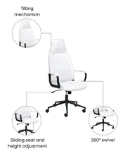 Office Chair REBEL Fabric Off-White_1059695