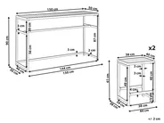 Gartenbar Set 2-Sitzer AVETRANA Metall Hellgrün_1079342