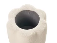 Pouf mit Stauraum FLOWER Blume Bouclé Cremeweiß_1082053