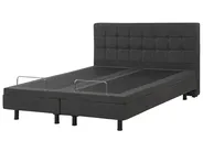 Lit réglable Tissu DUKE 160 x 200 cm Gris foncé_797995
