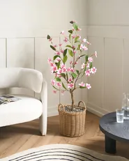 Kunstpflanze MAGNOLIA TREE 128 cm Grün_1069917