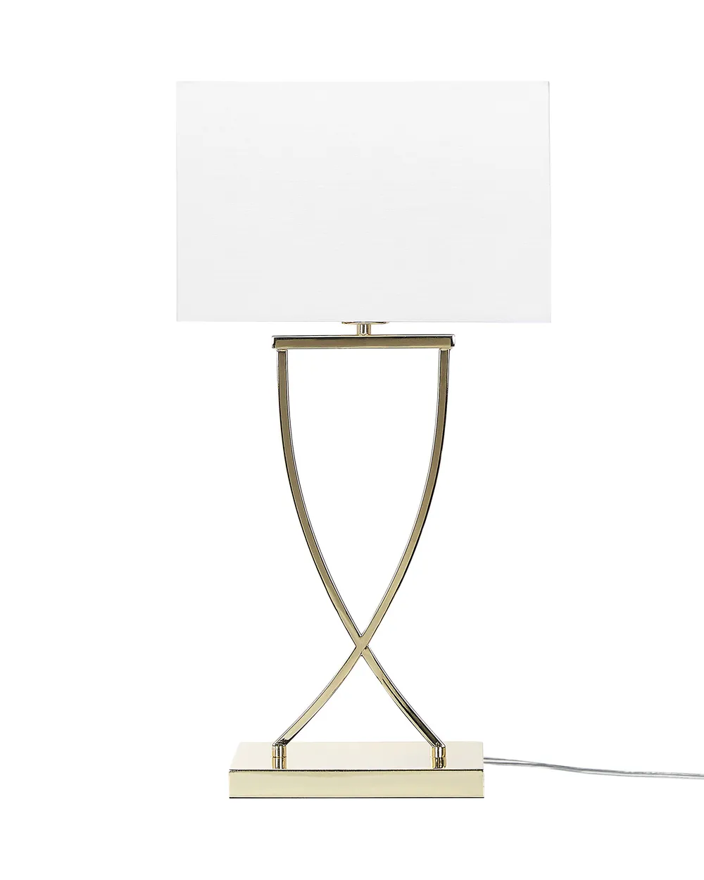 Tischlampe YASUNI Metall Weiß / Gold_877545
