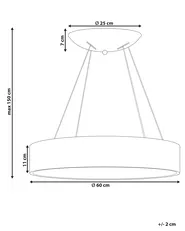 LED Pendant Lamp LENYA Metal White_825792