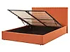 Bett mit Stauraum VION Samtstoff Orange 160 x 200 cm
