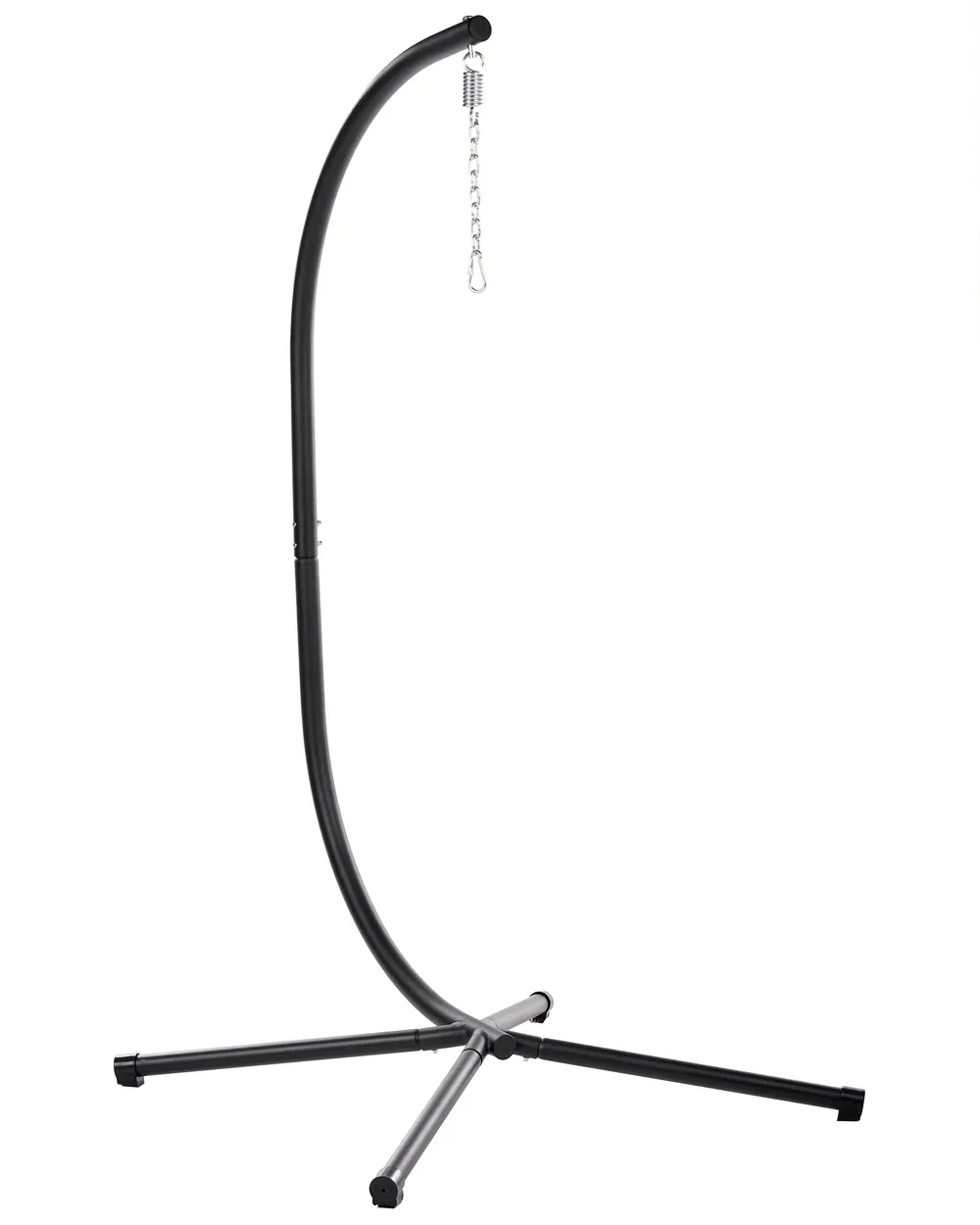 Hanging Chair with Stand MORNESE Metal Natural_1146570