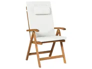 Gartenmöbel Set 6-Sitzer JAVA PREMIUM Akazienholz Cremeweiß_1066271