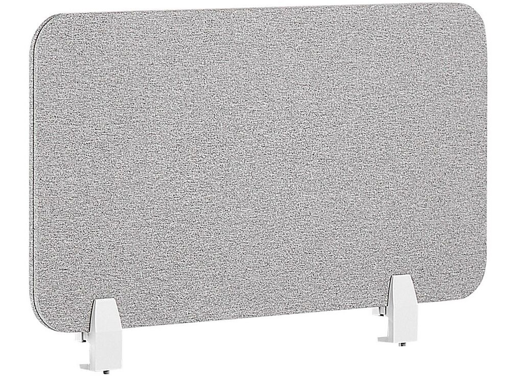 Desk Screen WALLY 80 x 40 cm Light Grey