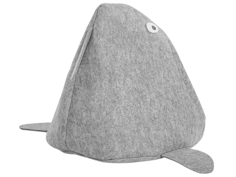 Pet Bed PIRANHA Felt Light Grey_783434