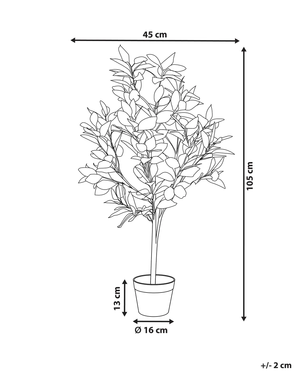 Artificial Plant LEMON TREE 105 cm Green_917191