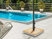 Sonnenschirmfuß CECCANO Quadratisch Braun 21 kg_984462