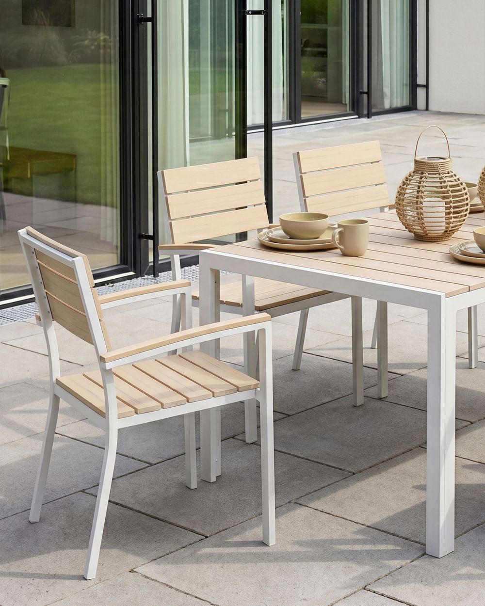Gartenstuhl 6er Set COMO Beige