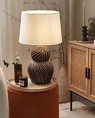 Tischlampe GUAPORE Keramik Schwarz_1171934