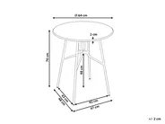 Outdoor Bistrotisch TALTAL 64 cm 64 cm Metall Hellgrün_993411