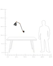 Wall Lamp MISSISSIPPI Adjustable Metal Graphite Grey_706939