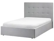 Ottoman Bed LORIENT Fabric Grey 120 x 200 cm (EU Small Double)_1062947