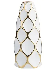 Blumenvase AVILA 36 cm Steinzeug Weiß_723136