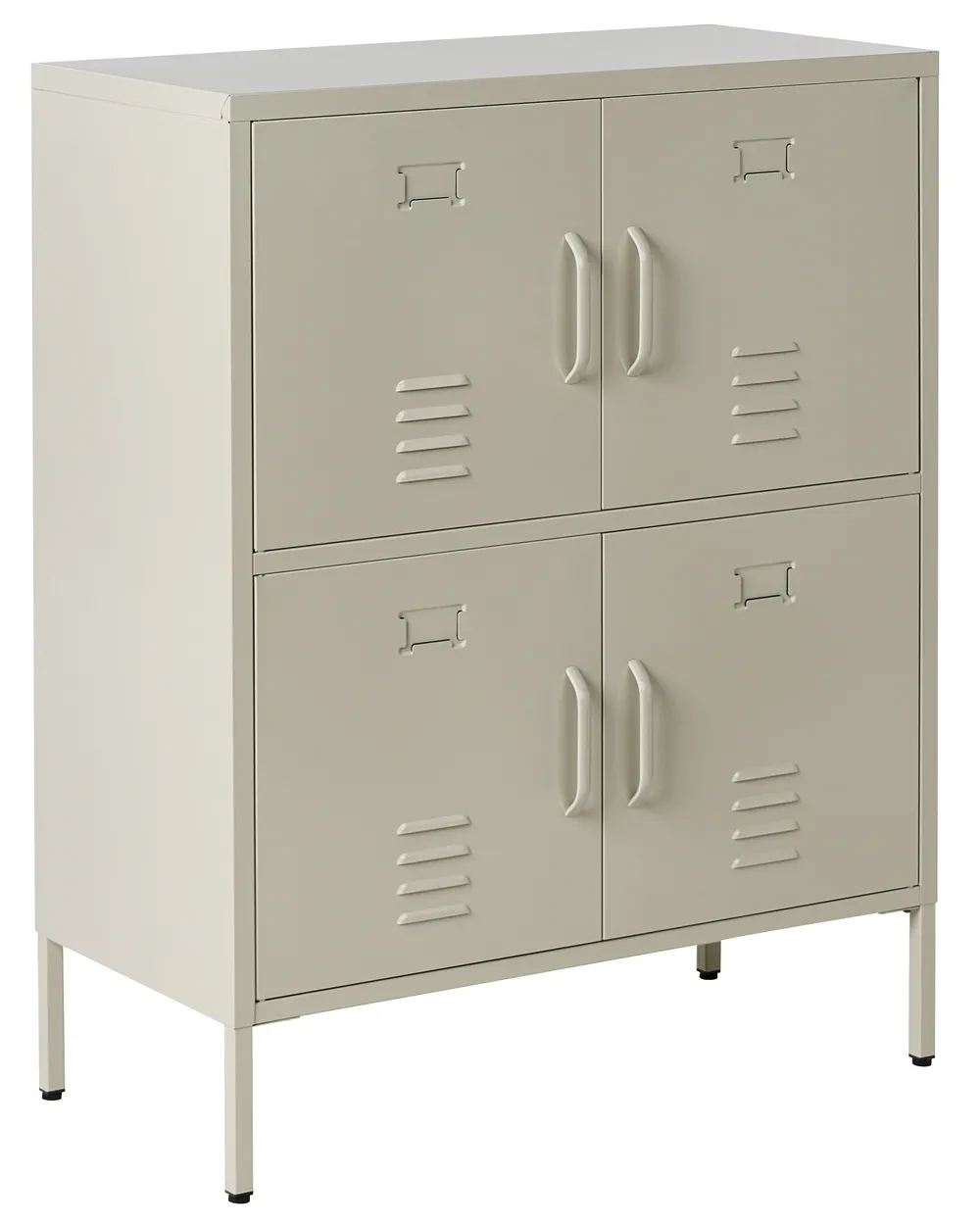 Büroschrank HOLBECK Metall Hellbeige