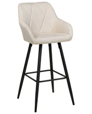 Set of 2 Bar Chairs DARIEN Light Beige_877587